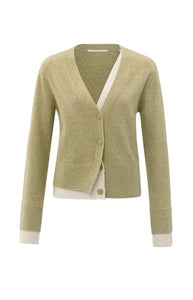 YAYA - Cardigan - Pale Olive Green