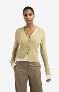 YAYA - Cardigan - Pale Olive Green