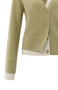 YAYA - Cardigan - Pale Olive Green
