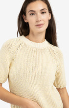 Load image into Gallery viewer, YAYA - Short Sleeve Chunky Knit - Reed Yellow Dessin
