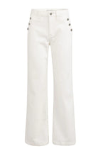 Load image into Gallery viewer, YAYA - Denim Pants with button detail - Off White
