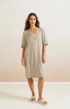 Load image into Gallery viewer, YAYA - V Neck Dress - Army Green
