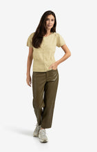 Load image into Gallery viewer, YAYA - Faux Leather Tappered Pants - Capers Brownish Green
