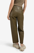 Load image into Gallery viewer, YAYA - Faux Leather Tappered Pants - Capers Brownish Green
