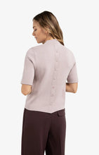 Load image into Gallery viewer, YAYA - Fine Knit with Back Buttons - Cloud Gray Purple
