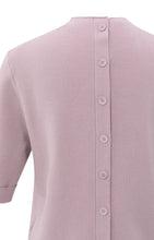 Load image into Gallery viewer, YAYA - Fine Knit with Back Buttons - Cloud Gray Purple
