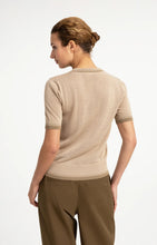 Load image into Gallery viewer, YAYA - Fine Knit Short Sleeve Sweater - Beige Melange
