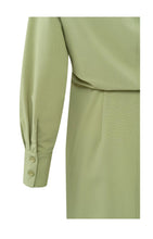 Load image into Gallery viewer, YAYA - Fitted Blouse Dress - Sage Green
