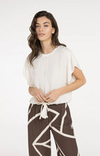 Load image into Gallery viewer, YAYA - Flowy Top with Knot Detail - Ivory White
