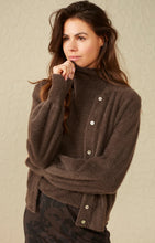 Load image into Gallery viewer, Fluffy Puff Sleeve Cardigan ~ Mulch Brown
