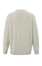 Load image into Gallery viewer, YAYA -  Fluffy V Neck Oversized Jumper ~ Pure Cashmere Brown
