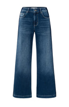 Load image into Gallery viewer, YAYA - High Waist Jeans with Side Tape - Dark Blue

