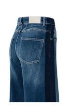 Load image into Gallery viewer, YAYA - High Waist Jeans with Side Tape - Dark Blue
