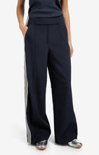 Load image into Gallery viewer, YAYA - High Waisted Pants with Side Stripe - Inkwell Blue

