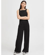 Load image into Gallery viewer, ICHI -  Kate SUS Office Wide Leg Pants ~ Black
