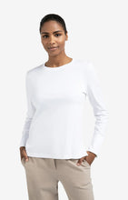 Load image into Gallery viewer, YAYA - Jersey Top with Woven Cuff - Pure White
