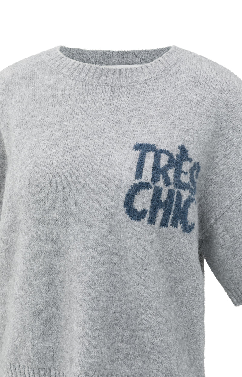 YAYA - Tres Chic Sweater - Light Grey
