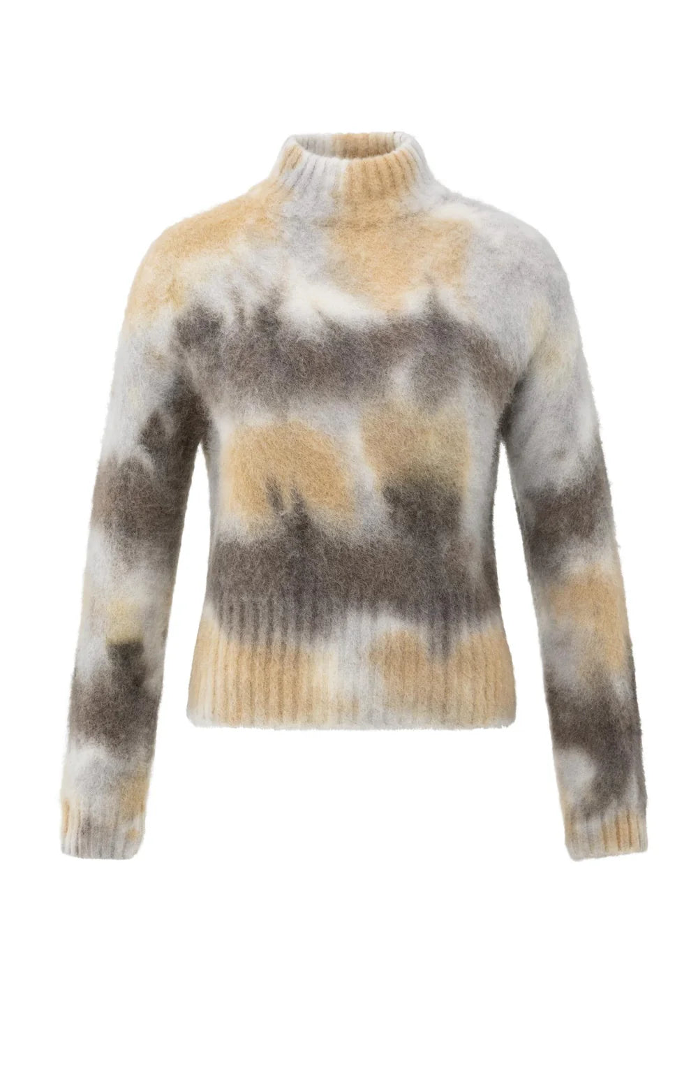 YAYA - Print Sweater - Dark Taupe Grey Dessin