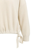 Load image into Gallery viewer, YAYA - Sweater with Tie Detail - Kit Beige Melange
