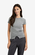 Load image into Gallery viewer, YAYA - Kitted Top with Double Hem - Medium Grey Melange
