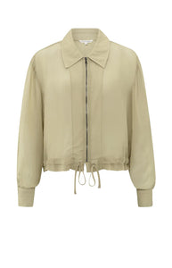 YAYA - Lightweight Blouse Jacket - Soft Green