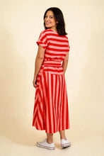 Load image into Gallery viewer, Pretty Vacant - Luna Dress in Block Stripe Pink/Red
