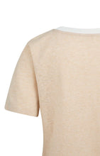 Load image into Gallery viewer, YAYA - Melange T-Shirt with contrasting trim - Desert Beige
