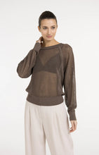 Load image into Gallery viewer, YAYA - Mesh Stitch Sweater - Washed Brown
