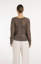 Load image into Gallery viewer, YAYA - Mesh Stitch Sweater - Washed Brown
