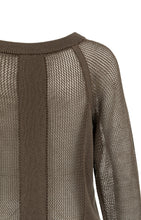 Load image into Gallery viewer, YAYA - Mesh Stitch Sweater - Washed Brown
