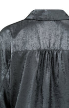 Load image into Gallery viewer, YAYA - Metallic Blouse - Dark Metal Grey
