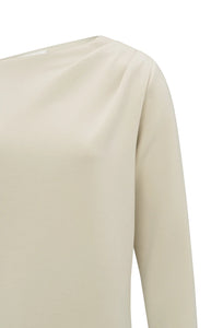 YAYA - Off Shoulder Top - Pearl White