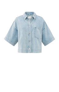 YAYA - Oversized Denim Jacket - Light Denim