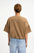 Load image into Gallery viewer, YAYA - Oversized Short Sleeve Suedine Jacket - Otter Brown

