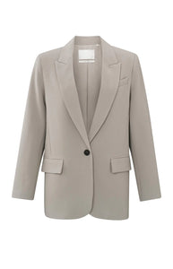 YAYA - Oversized Blazer - Moon Rock Dark Sand