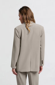 YAYA - Oversized Blazer - Moon Rock Dark Sand