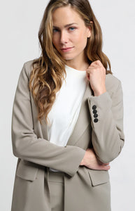 YAYA - Oversized Blazer - Moon Rock Dark Sand