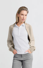 Load image into Gallery viewer, YAYA - Fine Ribbed Polo - Pure White
