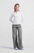 Load image into Gallery viewer, YAYA - Fine Ribbed Polo - Pure White
