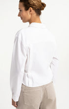 Load image into Gallery viewer, YAYA - Poplin Blouse with Adjustable Waist - Pure White

