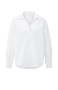 YAYA - Poplin Blouse -Pure White
