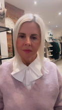 Load and play video in Gallery viewer, YAYA - Soft V Neck Sweater - Cloud Gray Purple
