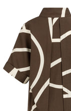 Load image into Gallery viewer, YAYA - Printed Dress with Short Sleeves - Chocolate Martini Brown Dessin
