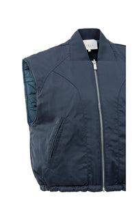 YAYA - Reversible Padded Body Warmer - Inkwell Blue