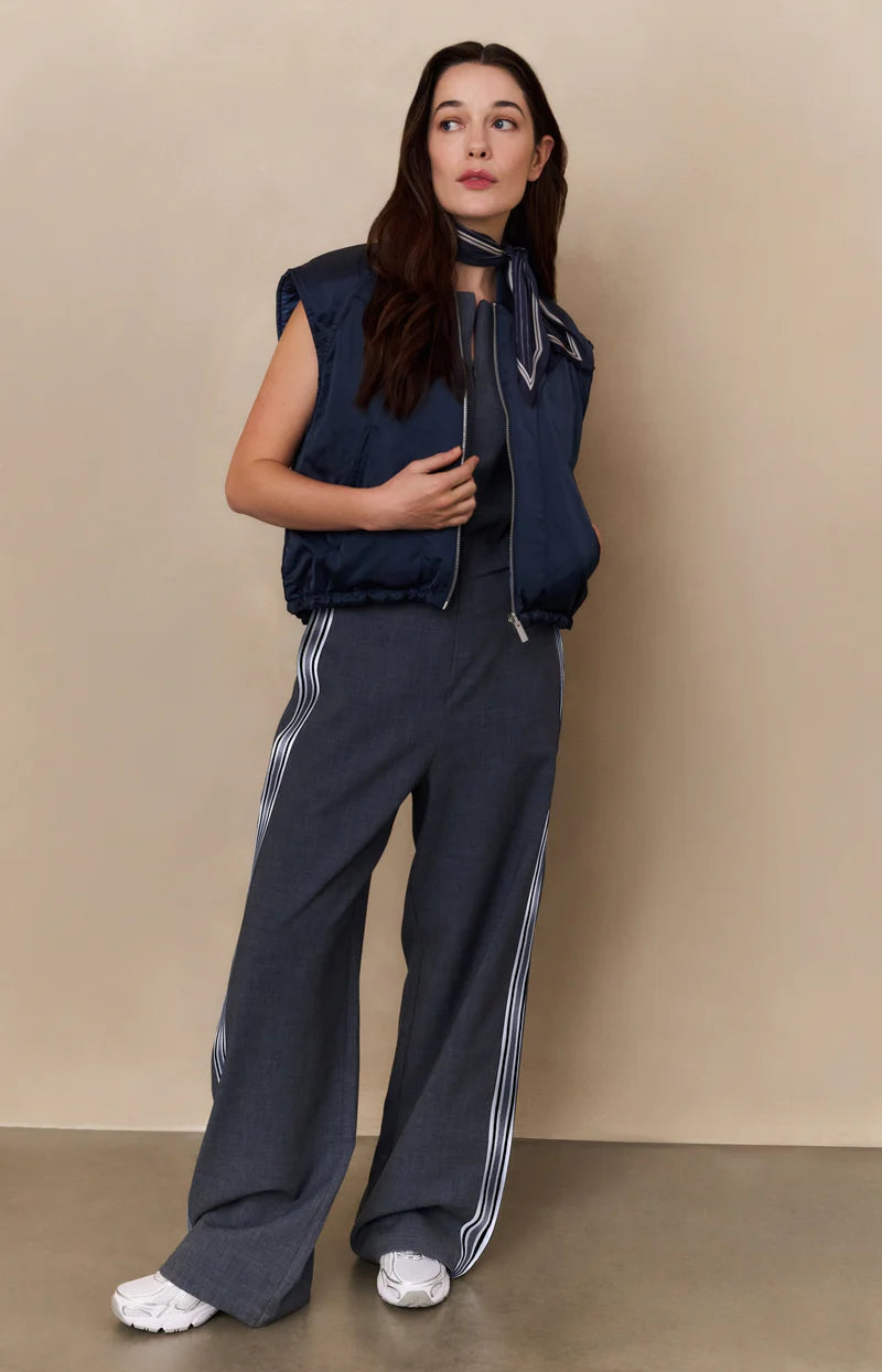 YAYA - Reversible Padded Body Warmer - Inkwell Blue