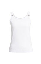 Load image into Gallery viewer, YAYA - Ribbed Ring Detail Vest Top- Pure White
