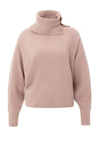 Load image into Gallery viewer, YAYA - Ribbed Batwing Sweater - Blush Pink Melange
