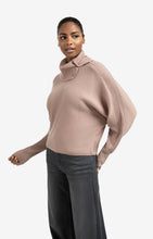 Load image into Gallery viewer, YAYA - Ribbed Batwing Sweater - Blush Pink Melange
