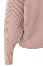 Load image into Gallery viewer, YAYA - Ribbed Batwing Sweater - Blush Pink Melange

