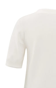 YAYA  - Knitted Top - Ivory White